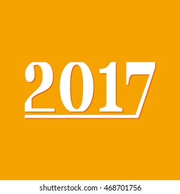 2017 vector background. Template for your new year design.