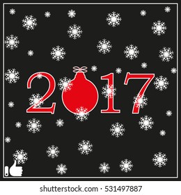 2017, wallpaper, background, vector illustration EPS 10