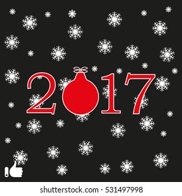 2017, wallpaper, background, vector illustration EPS 10