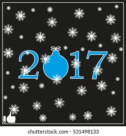 2017, wallpaper, background, vector illustration EPS 10