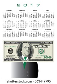 2017 whimsical money calendar, ideal for any business
