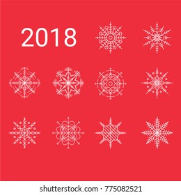 2018 10 Unique snowflakes