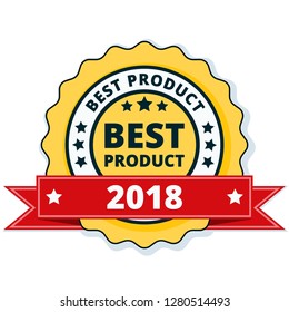 2018 Best Product Label illustration