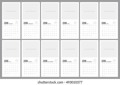 2018 Calendar Planner Design.