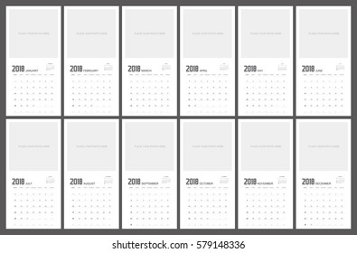 2018 Calendar Planner Design.