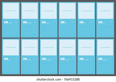 2018 Calendar Planner Design.