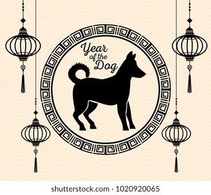 2018 chinese new year year of the dog design