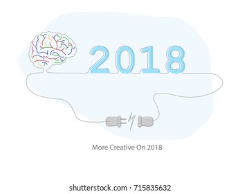 2018 creativity thinking and inspiration concepts. Business brainstorming, target and strategy concept.