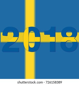 2018 Flag of Sweden