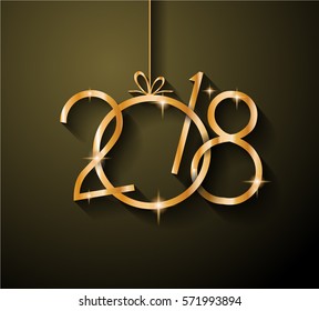 2018 Happy New Year Background for your Seasonal Flyers and Greetings Card or Christmas themed invitations