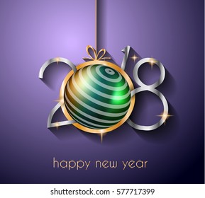 2018 Happy New Year Background for your Seasonal Flyers and Greetings Card or Christmas themed invitations,posters and banners.