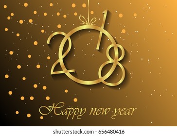2018 Happy new year background for your flayer and greeting card.