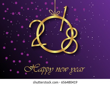 2018 Happy new year background for your flayer and greeting card.
