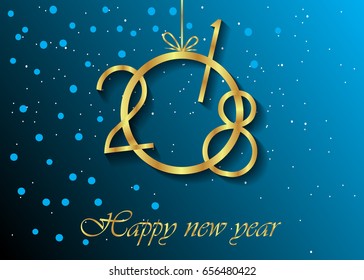 2018 Happy new year background for your flayer and greeting card.