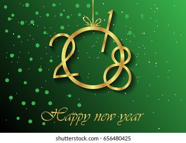 2018 Happy new year background for your flayer and greeting card.