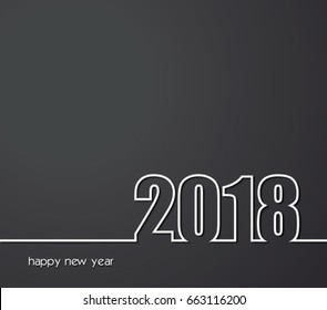 2018 Feliz Año Nuevo para tu tarjeta de felicitación