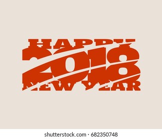 2018 Happy New Year Background for Seasonal Flyers and Greetings Card or Christmas themed invitations