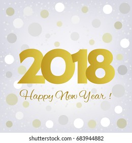 2018 Happy New Year background. Pattern element for cover, print, web, wrapping
