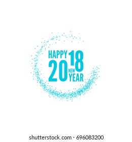 2018 Happy new year background. 