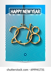 2018 Happy New Year Background for your Seasonal Flyers and Greetings Card or Christmas themed invitations