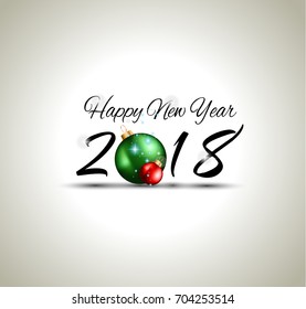 2018 Happy New Year Background for your Seasonal Flyers and Gree