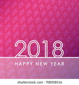 2018 happy new year background. Abstract vector illustration.