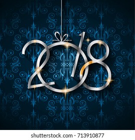 2018 Happy New Year Background for your Seasonal Flyers and Greetings Card or Christmas themed invitations