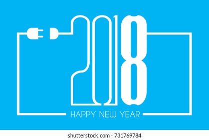 2018 Happy New Year Background for your Seasonal Flyers and Greetings Card or Christmas themed invitations