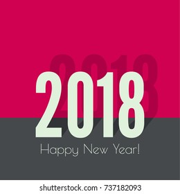2018 Happy new year background. 