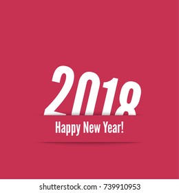 2018 Happy new year background. 