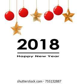 2018 happy new year background abstract