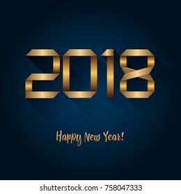 2018 Happy New Year Background for your Seasonal Flyers and Greetings Card or Christmas themed invitations