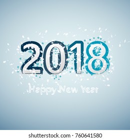 2018 Happy New Year background for your seasonal flyers and greetings card