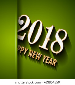 2018 Happy New Year Background for your Seasonal Flyers and Greetings Card or Christmas themed invitations
