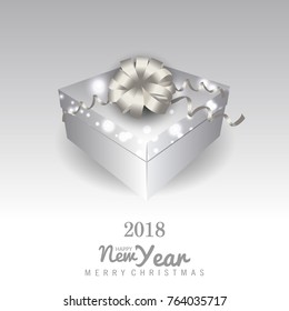 2018 Happy New Year Background for Flyers and Greetings Card