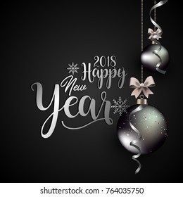 2018 Happy New Year Background for Flyers and Greetings Card