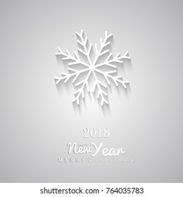 2018 Happy New Year Background for Flyers and Greetings Card