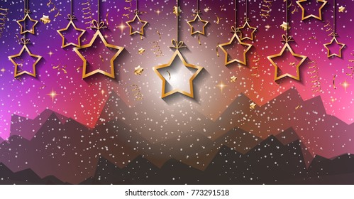 2018 Happy New Year Background for your Seasonal Flyers and Greetings Card or Christmas themed invitations