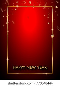 2018 Happy New Year Background for your Seasonal Flyers and Greetings Card or Christmas themed invitations