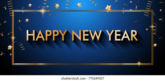 2018 Happy New Year Background for your Seasonal Flyers and Greetings Card or Christmas themed invitations