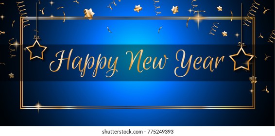 2018 Happy New Year Background for your Seasonal Flyers and Greetings Card or Christmas themed invitations