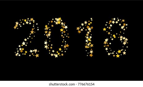 2018 Happy New Year Background. Vector Element for your Design of Calendar, Banner, Poster, Invitation Card