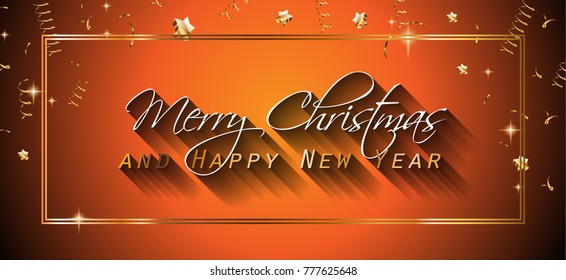 2018 Happy New Year Background for your Seasonal Flyers and Greetings Card or Christmas themed invitations