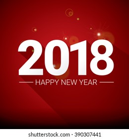 2018 Happy new year creative design background