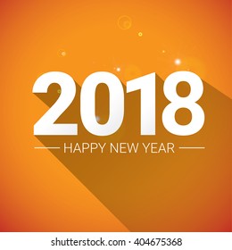 2018 Happy new year creative design background