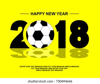 2018 Happy new year football