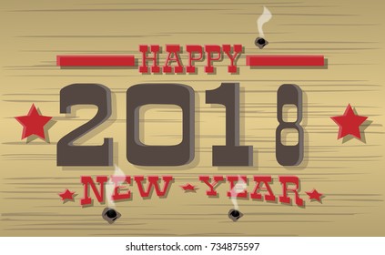 2018 Happy new year western