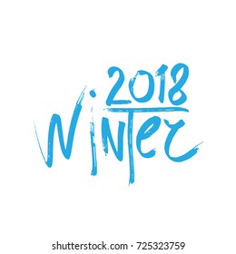 2018 Happy New Year winter or Christmas Background creative greeting card design, can be used for flyers, invitation, posters, brochure, banners, calendar..