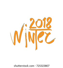 2018 Happy New Year winter or Christmas Background creative greeting card design, can be used for flyers, invitation, posters, brochure, banners, calendar..