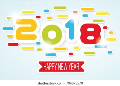 2018 happy new year written